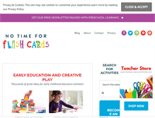 Tablet Screenshot of notimeforflashcards.com
